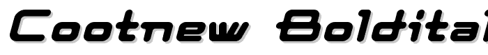 Cootnew BoldItalic font